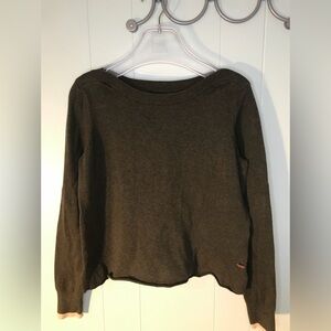 Roots Women's Sweater in Dark Olive